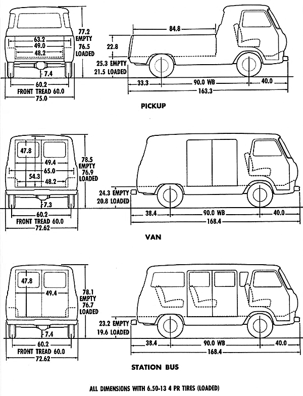 ford econoline interior dimensions